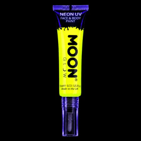 Maquillage Fluorescent avec Applicateur Pinceau - 15 ml - Jaune