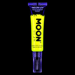 Maquillage Fluorescent avec Applicateur Pinceau - 15 ml - Jaune