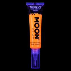 Maquillage Fluorescent avec Applicateur Pinceau - 15 ml - Orange
