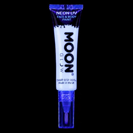Maquillage Fluorescent avec Applicateur Pinceau - 15 ml - Blanc