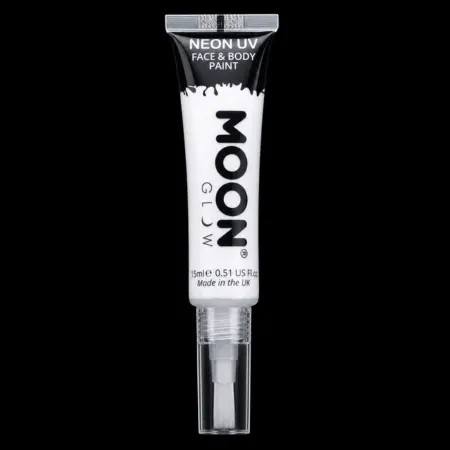 	Tube de maquillage blanc Moon Glow 75 ml avec applicateur pinceau à la lumière du jour