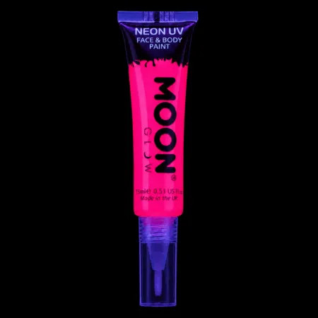 Maquillage Fluorescent avec Applicateur Pinceau - 15 ml - Rose sous UV