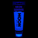 Maquillage fluo UV Visage et Corps avec applicateur éponge - 75 ml - Bleu
