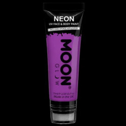 Maquillage fluo UV Visage et Corps avec applicateur éponge - 75 ml - Violet
