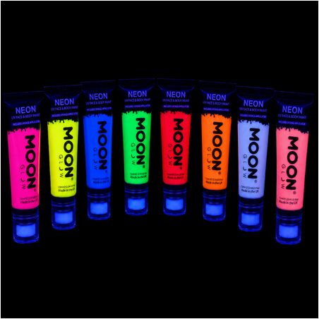 Pack 8 Maquillages Fluo UV avec Applicateur éponge