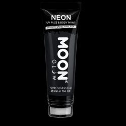 Maquillage fluo UV Visage et Corps avec applicateur éponge - 75 ml - Noir (non UV)